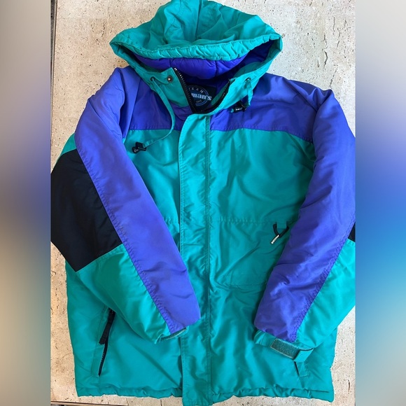 Team Herman’s 1990’s Retro Kid’s Ski Jacket Size Large 16-18 - Picture 1 of 5
